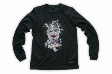 Catoon chainsaw massacre Long-sleeve tee   *ブラック*