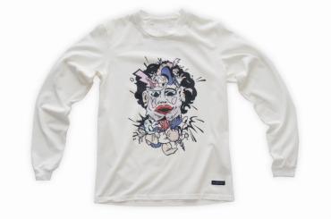 Catoon chainsaw massacre Long-sleeve tee   *ブラック*