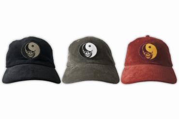 Skull yin yang Corduroy cap  *グレー*