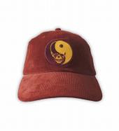 Skull yin yang Corduroy cap  *レッド*