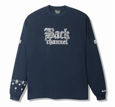 WIDE LONG SLEEVE T / NAVY