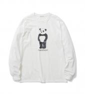 "PANDA" L/S Tee *ホワイト*