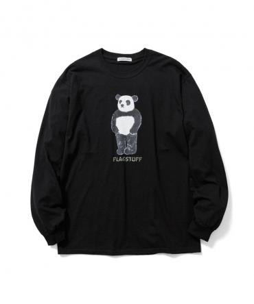 "PANDA" L/S Tee *ブラック*