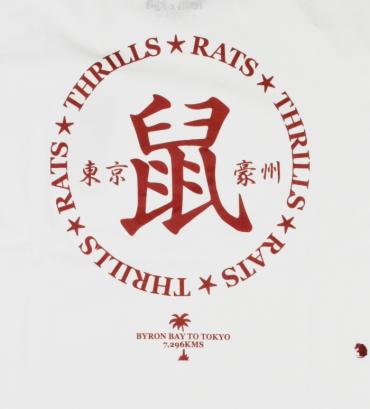 ×THRILLS 鼠 T-SHIRT   *ホワイト*