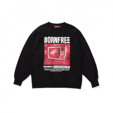 TV Sweat Shirt *ブラック×レッド*