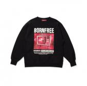 TV Sweat Shirt *ブラック×レッド*