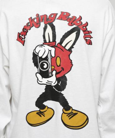 Masked Rabbit Long sleeve T-shirt [ FRC594 ]*ホワイト*