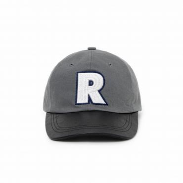 HORSE LEATHER COMBI CAP / NAVY