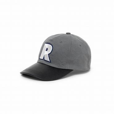 HORSE LEATHER COMBI CAP / NAVY
