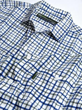 COTTON CHECK SHIRT*ブルーチェック*