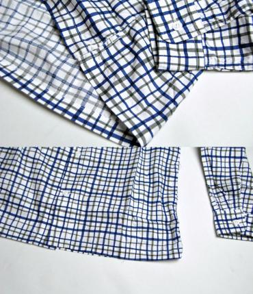 COTTON CHECK SHIRT*ブルーチェック*