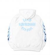 FLAME HOODED SWEAT SHIRT *ホワイト*