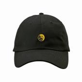 Yin and yang smile embroidery low cap *ブラック*
