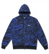 GHOSTLION CAMO FULL ZIP PARKA *ブルー*