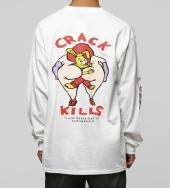 CRACK KILLS Longsleeve T-shirt [ FRC247 ] *ホワイト*