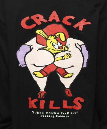 CRACK KILLS Longsleeve T-shirt [ FRC247 ] *ブラック*