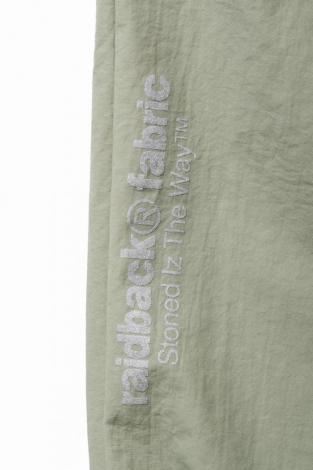 raidback fabric TRACK PANTS / PISTACHIO