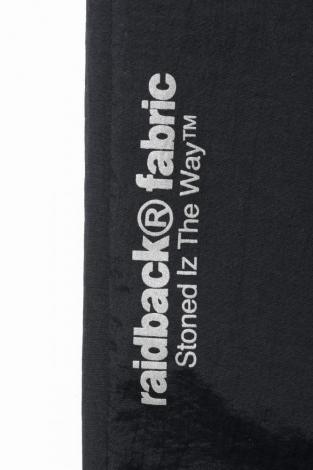 raidback fabric TRACK PANTS / BLACK