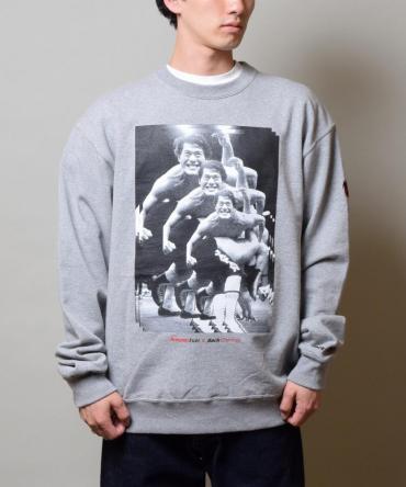 ANTONIO INOKI CREW SWEAT / MIX GREY