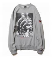 ANTONIO INOKI CREW SWEAT / MIX GREY