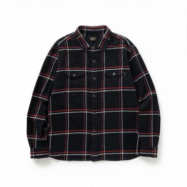 COTTON FLANNEL CHECK SHIRT / RED