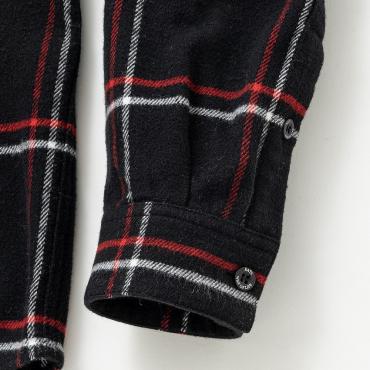 COTTON FLANNEL CHECK SHIRT / RED