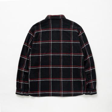 COTTON FLANNEL CHECK SHIRT / RED