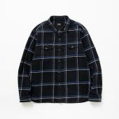 COTTON FLANNEL CHECK SHIRT / BLUE