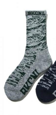 GHOSTLION CAMO SOCKS *ミックスグレー*