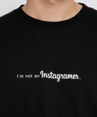 I’m not an Instagramer. クルーネックロンT[FRC192]*ブラック*