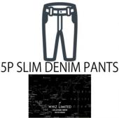 5P SLIM DENIM PANTS BLUE