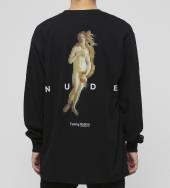 Pixelated Nude Long sleeve T-shirt[ FRC593 ]*ブラック*