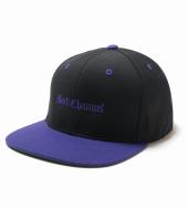 OLD ENGLISH SNAPBACK / BLACK x PURPLE