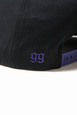 OLD ENGLISH SNAPBACK / BLACK x PURPLE