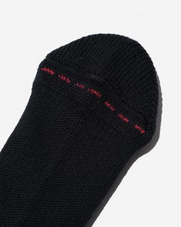 HYBRID RIB SOCKS3/4"Made in JAPAN""mitasneakers BK