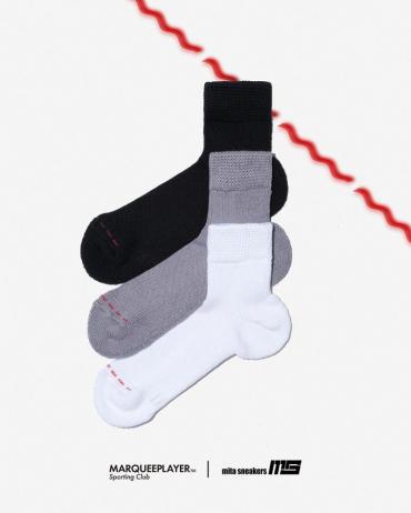 HYBRID RIB SOCKS3/4"Made in JAPAN""mitasneakers BK