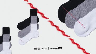 HYBRID RIB SOCKS3/4"Made in JAPAN""mitasneakers BK