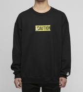 ”CAUTION”Embroidery Sweatshirt[ FRC355 ] *ブラック*