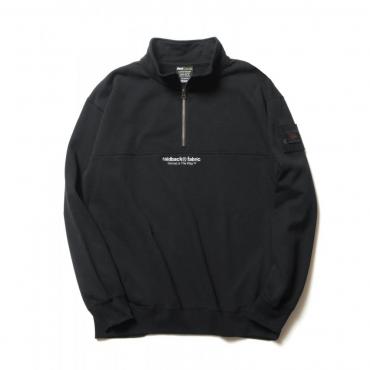 raidback fabric HALF ZIP SWEAT / BLACK