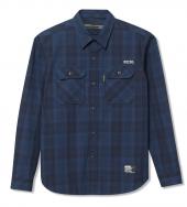 CHECK WORK SHIRT *ネイビー*