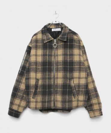 Padding Check Shirts [ LES166 ] *ベージュ*