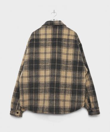Padding Check Shirts [ LES166 ] *ベージュ*