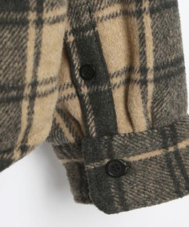 Padding Check Shirts [ LES166 ] *ベージュ*