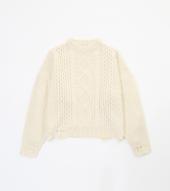 BIG CABLE KNIT *オフホワイト*