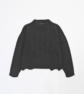 BIG CABLE KNIT    *ブラック*