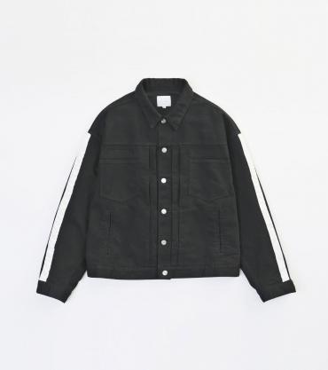 WIDE DENIM JACKET *ブラック*