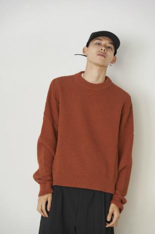 WIDE KNIT *ネイビー*