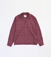 MILITARY WIDE SHIRTS *エンジ*
