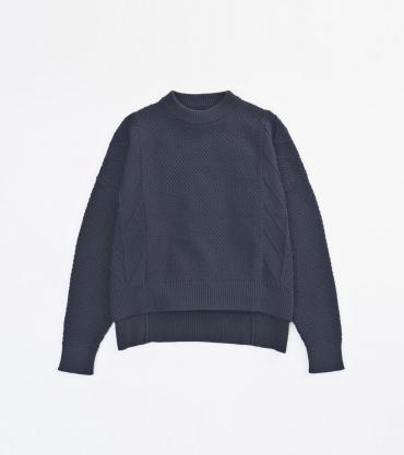 WIDE KNIT *ネイビー*