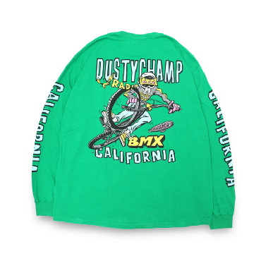 DUSTYCHAMP×Damian Fulton L/S Tee *グリーン*